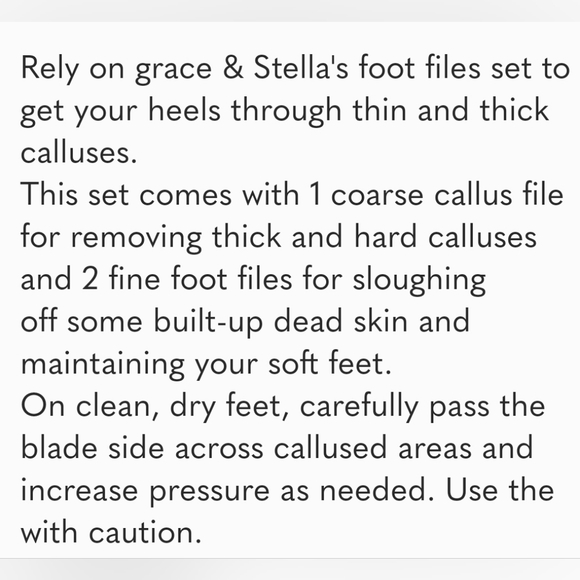 Grace & Stella Foot Files Set - Picture 2 of 2